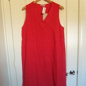 Francesca Bettini Linen Sleeveless Midi dress NWT